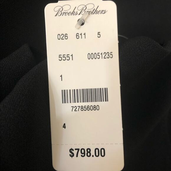NWT Brooks Brothers black sheath dress dolman 3/4 sleeve size 4 - Picture 9 of 15